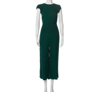 Reformation Green Jumpsuit with back cut out